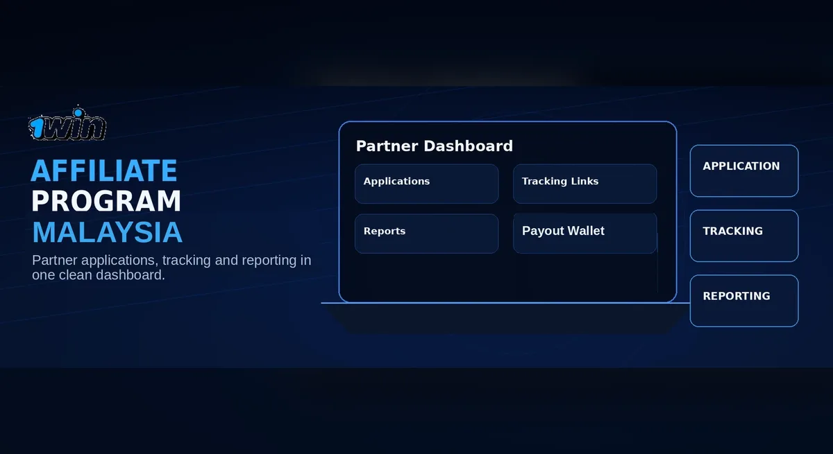 1win affiliate program Malaysia hero banner for partners
