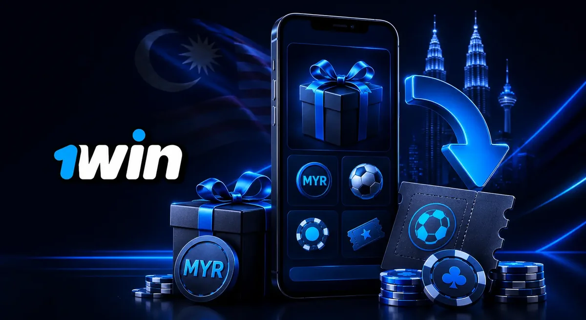 1win bonus Malaysia hero banner for welcome offer and wagering rules