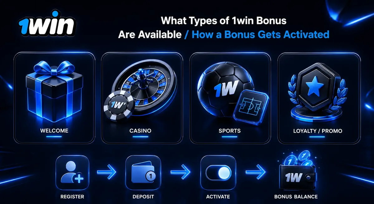 1win Malaysia bonus types and activation steps