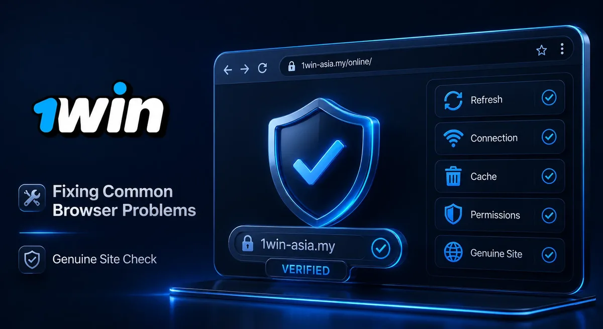 1win Malaysia browser troubleshooting and genuine site check