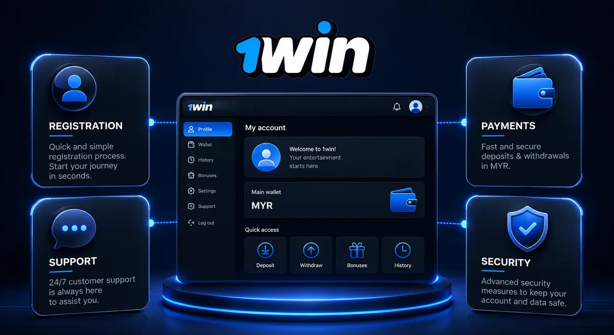 1win Malaysia review of account, payments, support and security